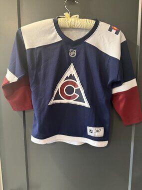 Colorado Avalanche Youth 4/7 NHL Hockey Jersey Navy Burgundy